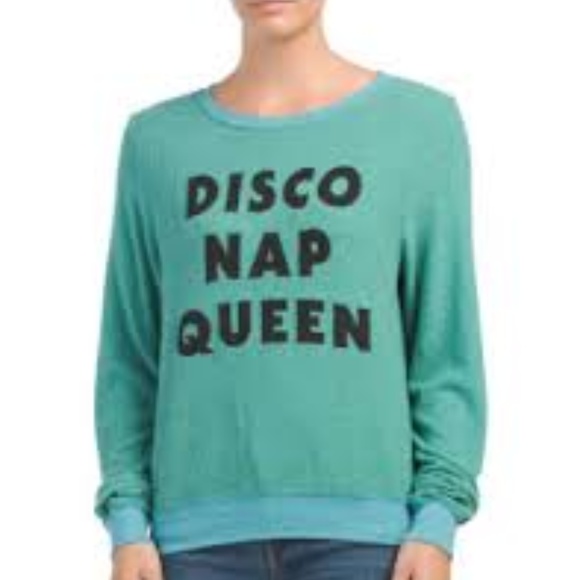 Wildfox Tops - WIldfox Sweatshirt DIsco Nap Queen NWT